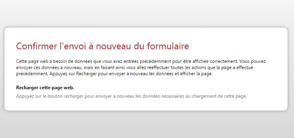 confirmer envoi formulaire